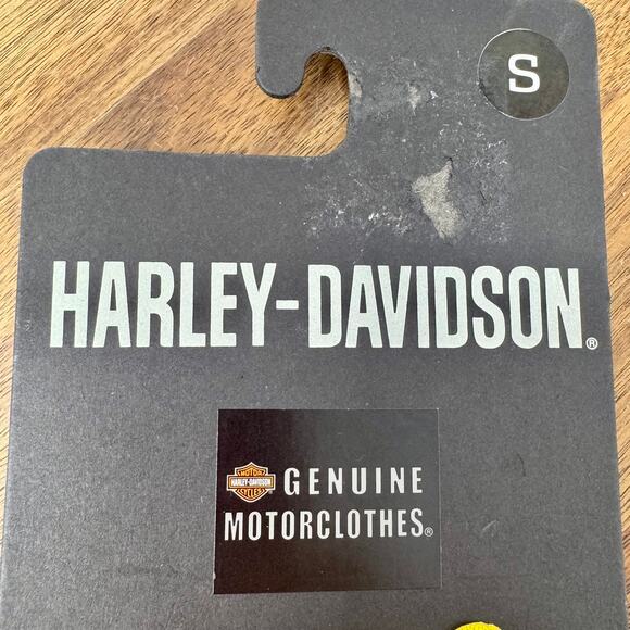 Harley Davidson Women's Small Helm Leather Gloves Full Finger NWT - Picture 2 of 4